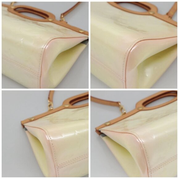 LOUIS VUITTON Monogram Vernis Roxbury Drive Hand Bag Perle - Picture 16 of 16